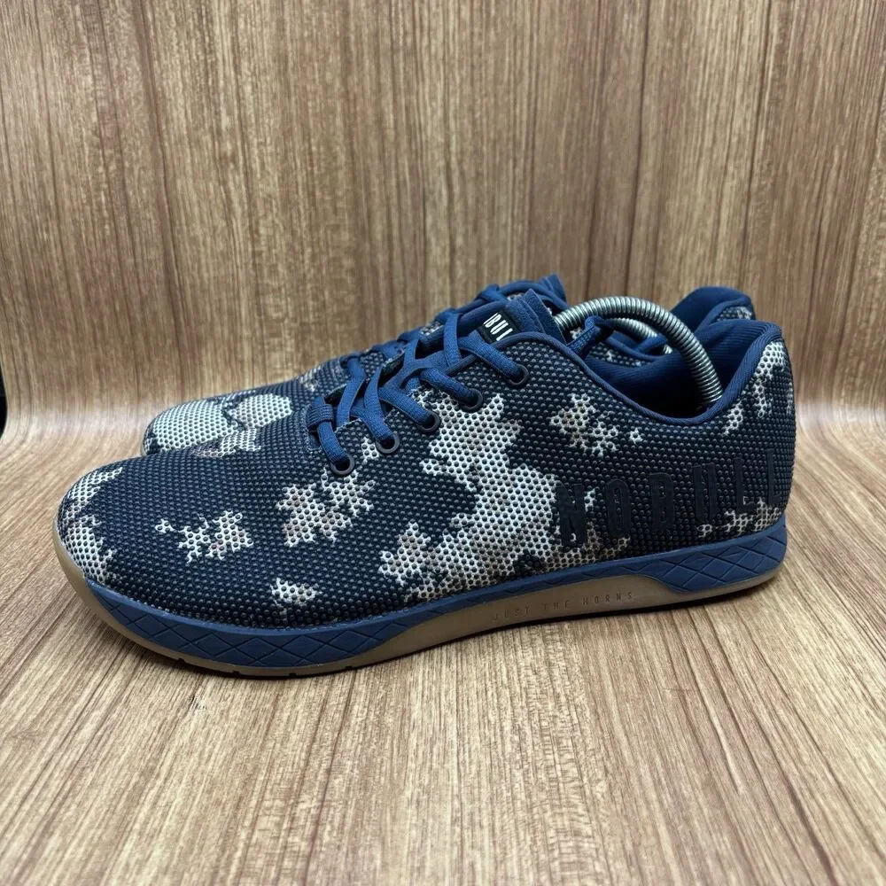 NOBULL Trainer SuperFabric Men Size 12.5 EU‎ 47 Navy Blue Floral Print Sneaker